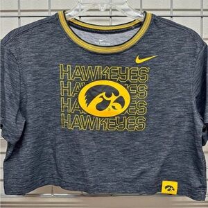 Nike Dri Fit Hawkeye crop tee size small